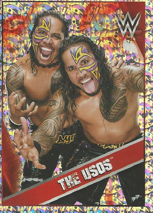 WWE Topps Then Now Forever 2016 Stickers Foil The Usos #220