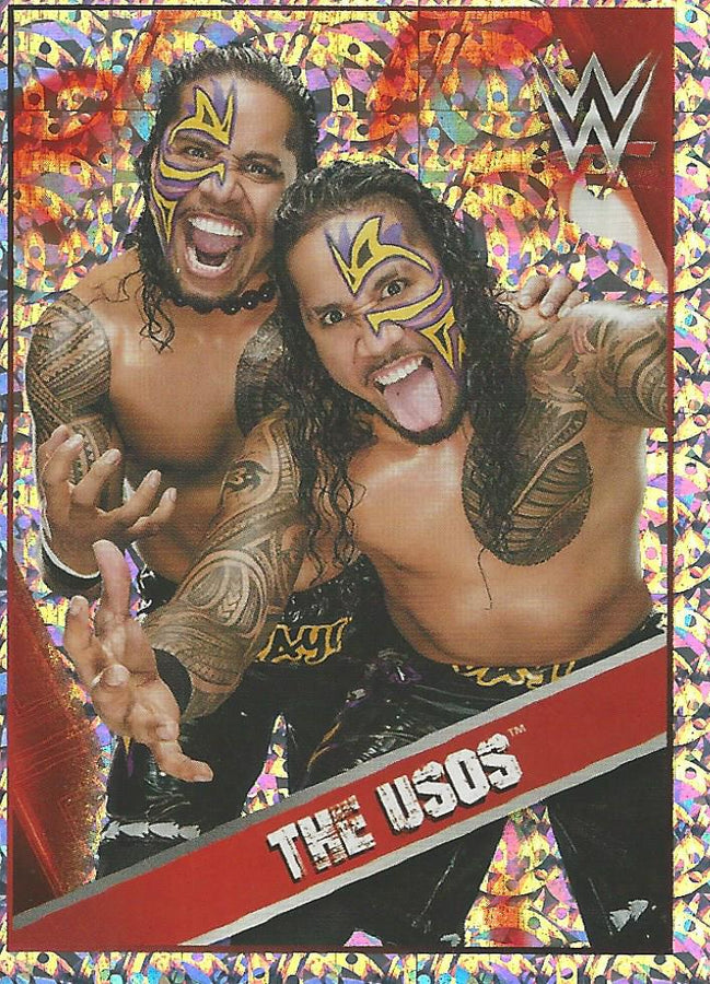 WWE Topps Then Now Forever 2016 Stickers Foil The Usos #220