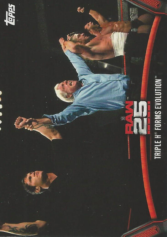 WWE Topps Then Now Forever 2018 Randy Orton Triple H Ric Flair Batista Raw-21 trading card PW Catalog