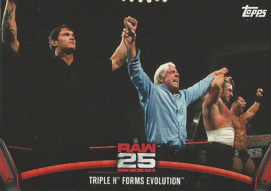 WWE Topps Then Now Forever 2018 Randy Orton Triple H Ric Flair Batista Raw-21