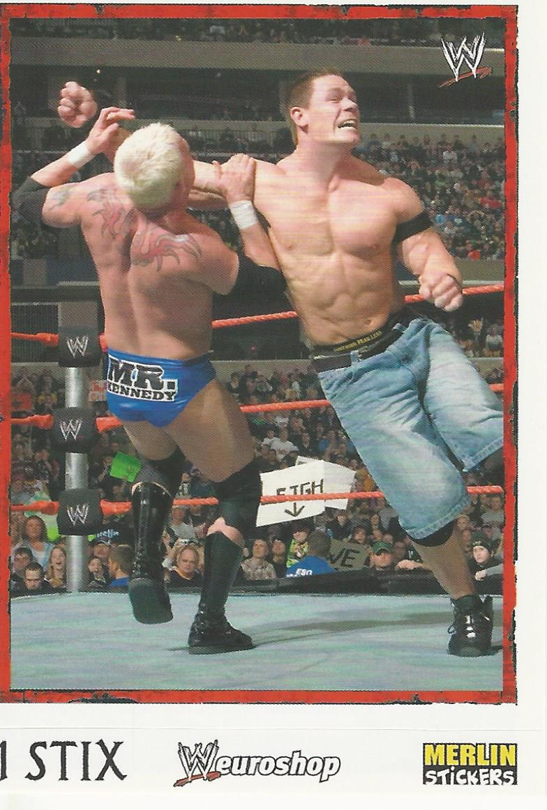 WWE Merlin Heros Stickers 2008 John Cena #141