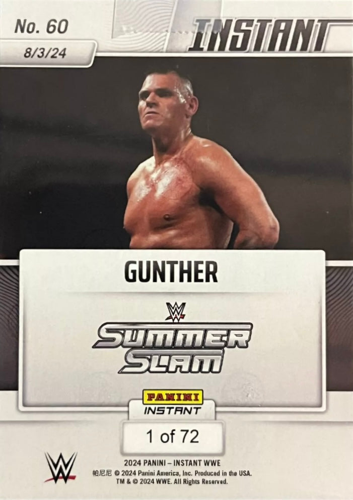 Gunther – Gunther Wins the World Heavyweight Championship trading card PW Catalog