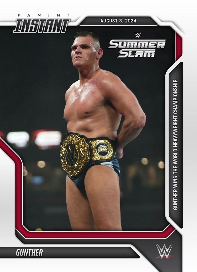 Gunther – Gunther Wins the World Heavyweight Championship trading card PW Catalog
