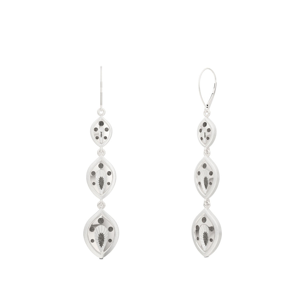 Charlotte Flair Bixler Drop Earrings in Sterling Silver