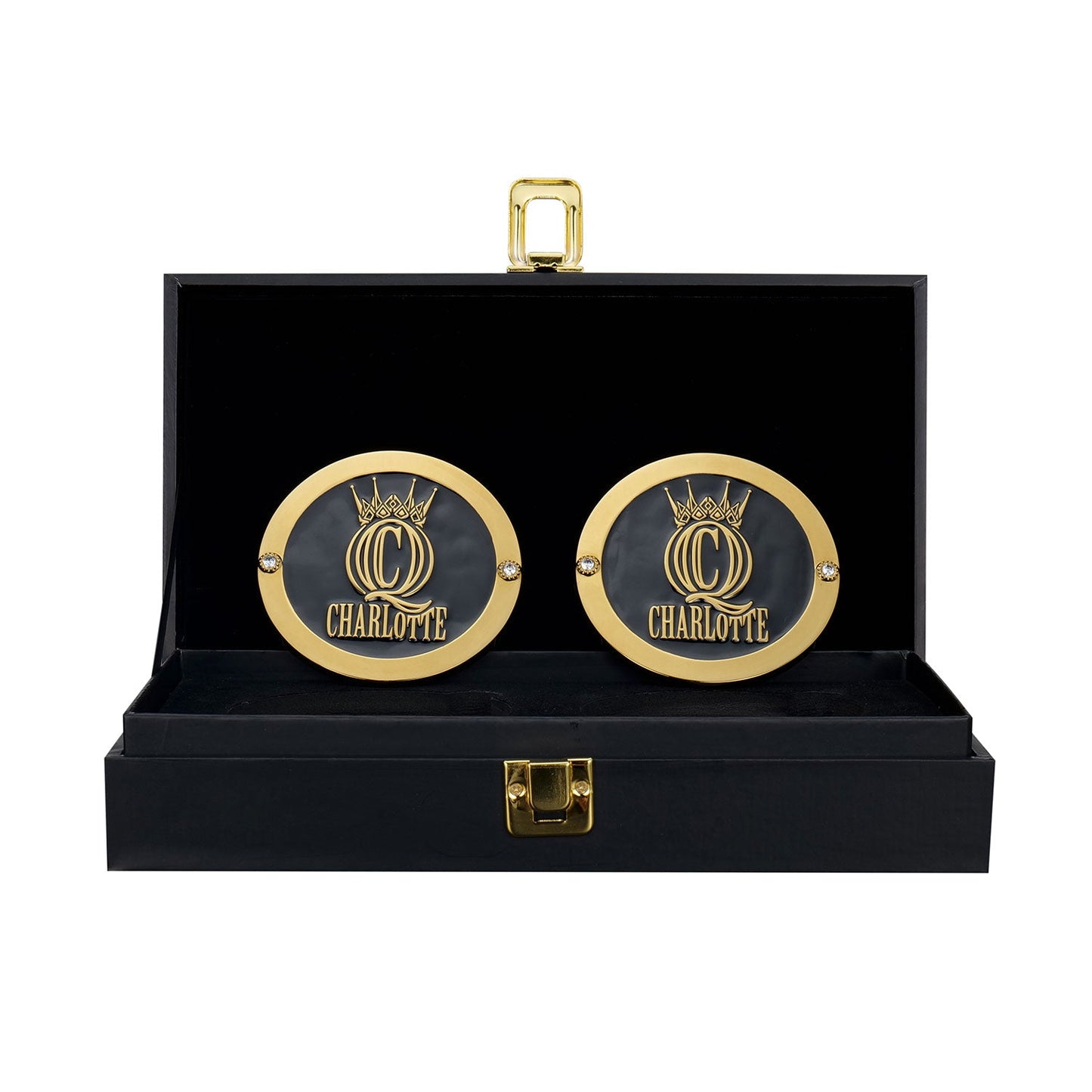 Charlotte Flair Women's Championship Replica Side Plate Box Set