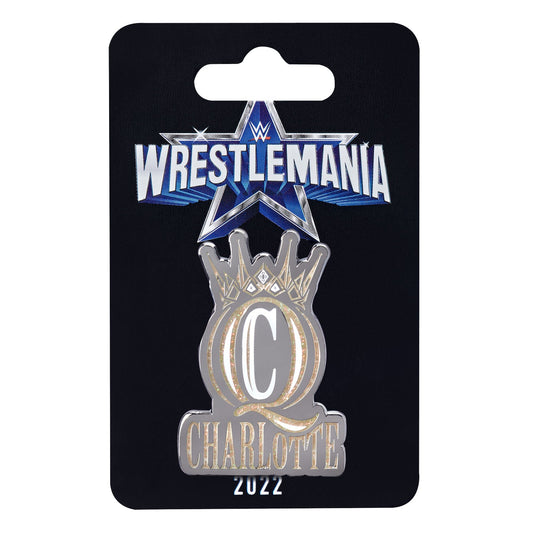 Charlotte Flair "Hail to The Queen" WrestleMania 38 Logo Pin