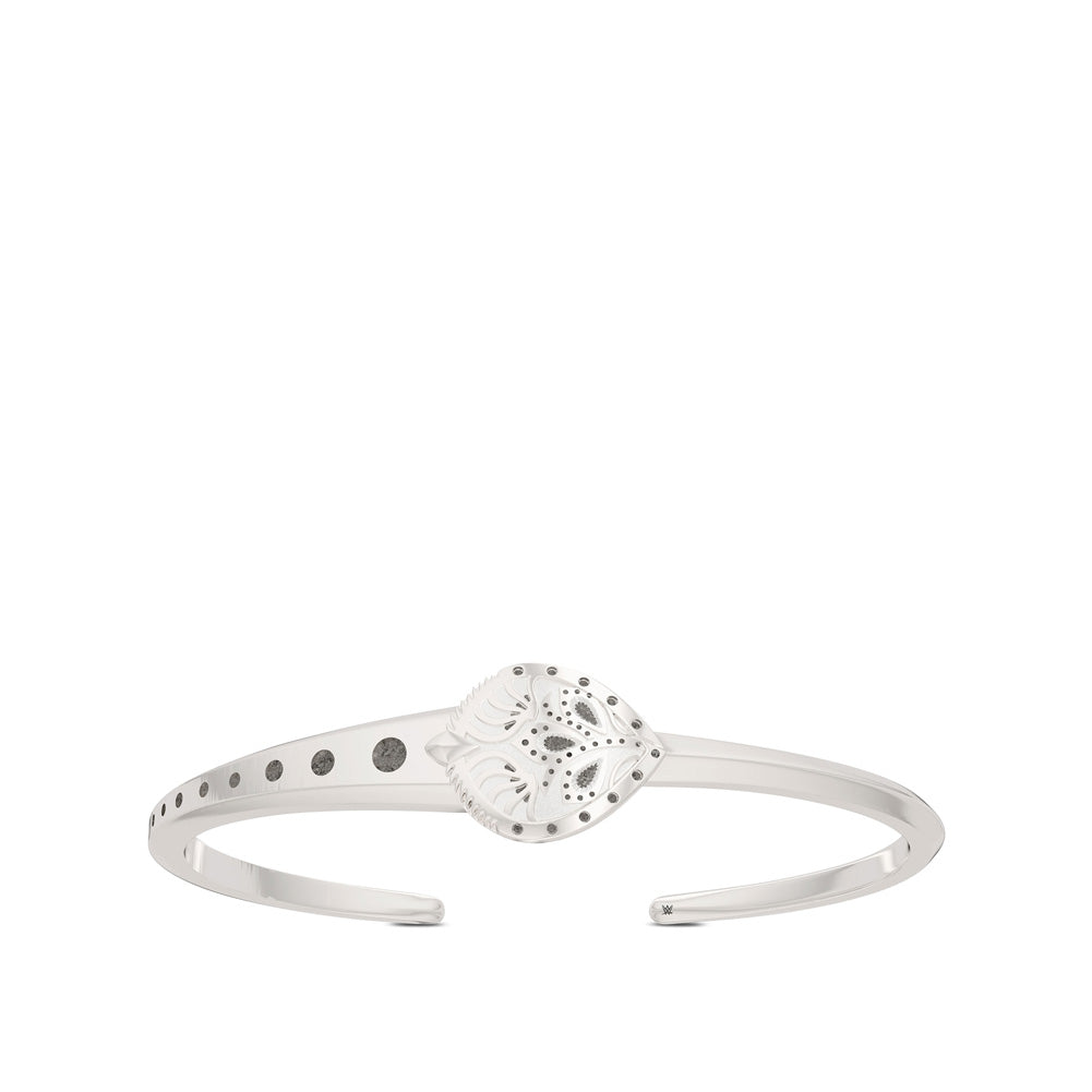 Charlotte Flair Bixler Asymmetric Cuff Bracelet in Sterling Silver