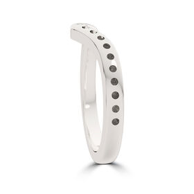 Charlotte Flair Bixler Beaded Stackable Ring in Sterling Silver