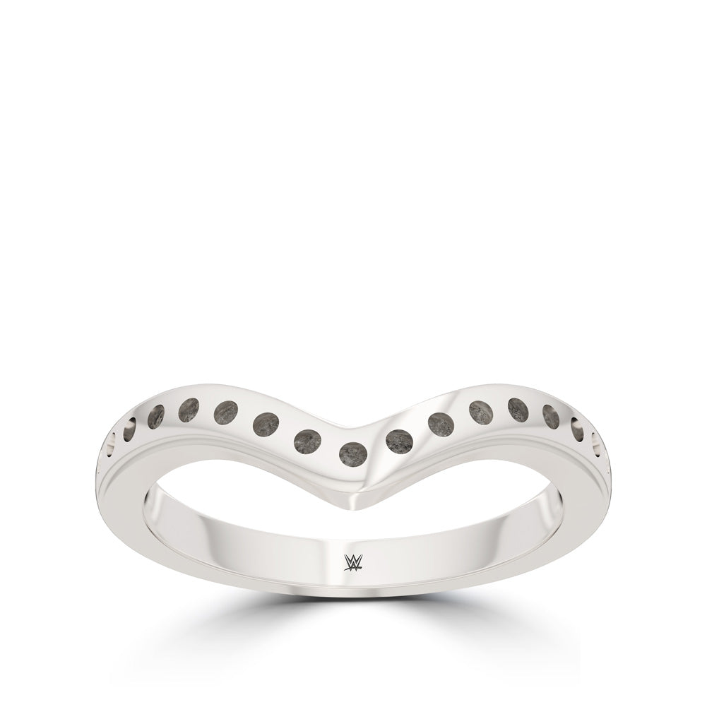 Charlotte Flair Bixler Beaded Stackable Ring in Sterling Silver