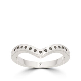 Charlotte Flair Bixler Beaded Stackable Ring in Sterling Silver