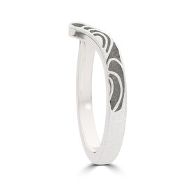 Charlotte Flair Bixler Milgrain Stackable Ring in Sterling Silver
