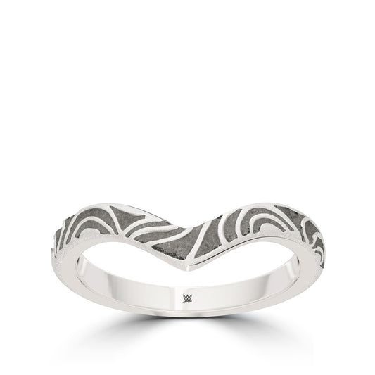 Charlotte Flair Bixler Milgrain Stackable Ring in Sterling Silver PW Catalog