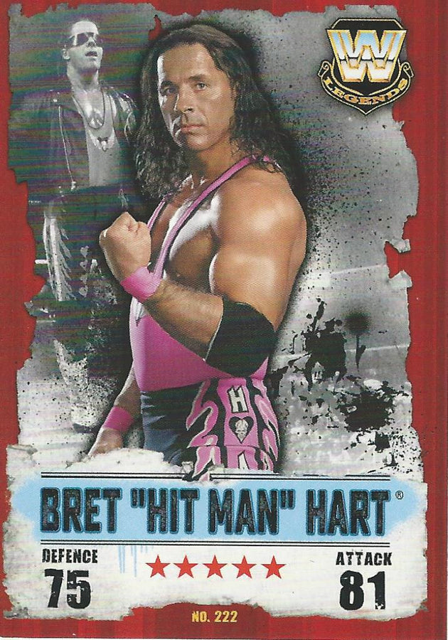 WWE Topps Slam Attax Takeover 2016 Bret Hitman Hart #222