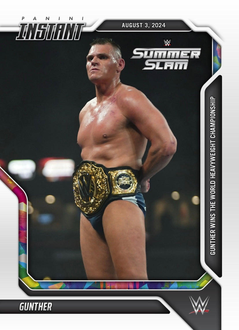 Gunther – Gunther Wins the World Heavyweight Championship trading card PW Catalog