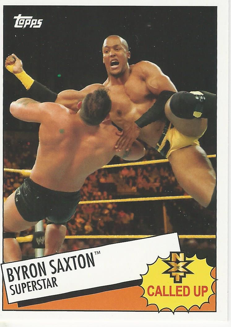 WWE Topps Heritage 2015 Byron Saxton 23 of 30 trading card PW Catalog