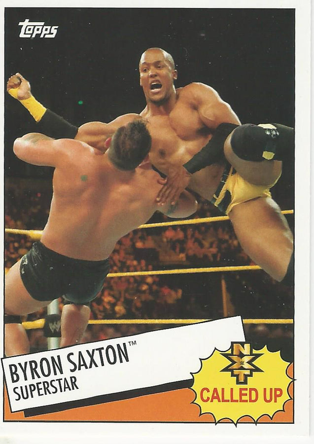 WWE Topps Heritage 2015 Byron Saxton 23 of 30 trading card PW Catalog