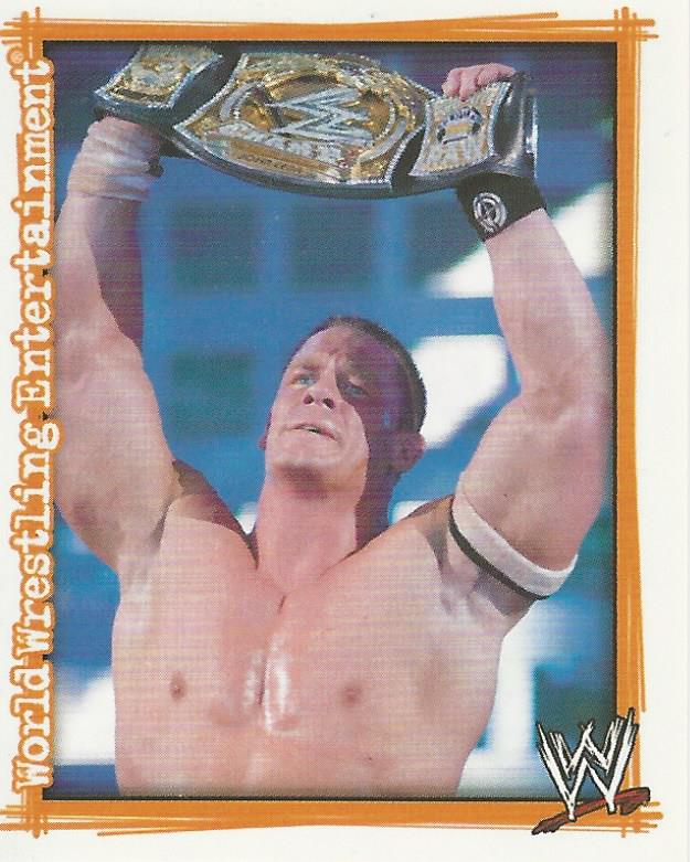 WWE Topps Superstars Uncovered 2007 Sticker John Cena P3 trading card PW Catalog