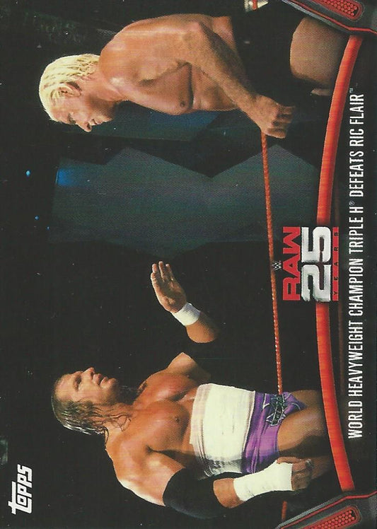 WWE Topps Then Now Forever 2018 Triple H vs Ric Flair Raw-23 trading card PW Catalog