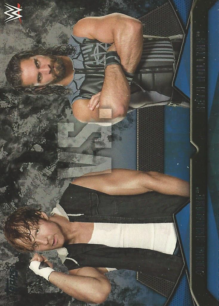 WWE Topps Then Now Forever 2016 Dean Ambrose vs Seth Rollins #3