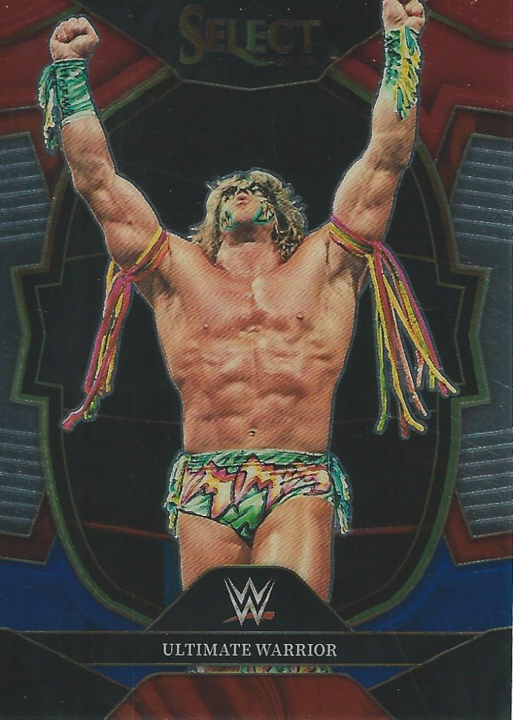 WWE Panini Select 2023 Red/Silver/Blue Ultimate Warrior #61