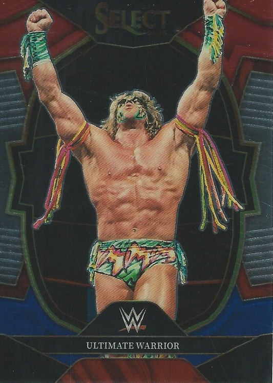 WWE Panini Select 2023 Red/Silver/Blue Ultimate Warrior #61