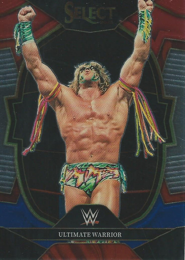 WWE Panini Select 2023 Red/Silver/Blue Ultimate Warrior #61