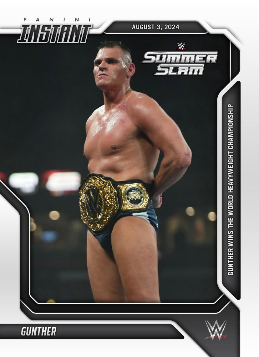 Gunther – Gunther Wins the World Heavyweight Championship trading card PW Catalog