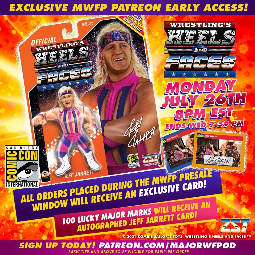 Zombie Sailor's Toys Wrestling's Heels & Faces San Diego Comic Con Exclusive Jeff Jarrett Action & Toy Figures PWcatalog