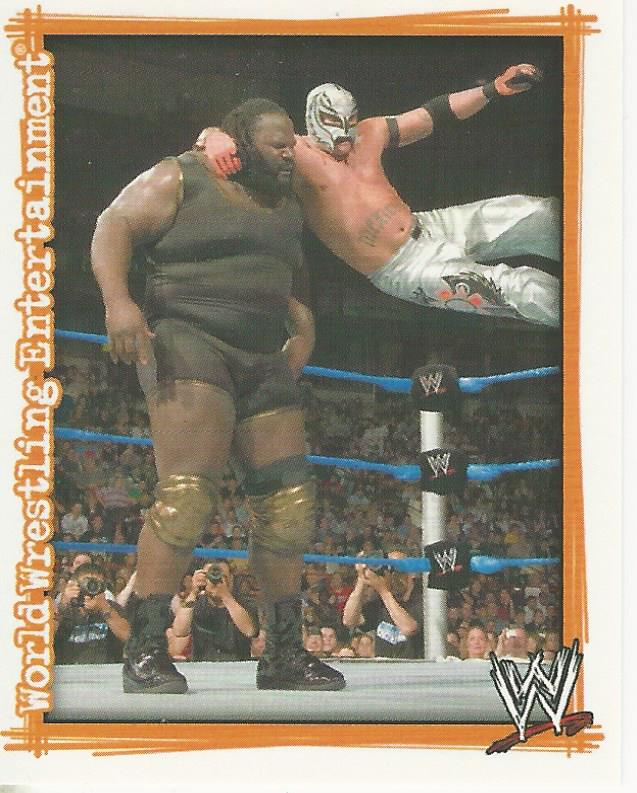 WWE Topps Superstars Uncovered 2007 Sticker Rey Mysterio P4 trading card PW Catalog