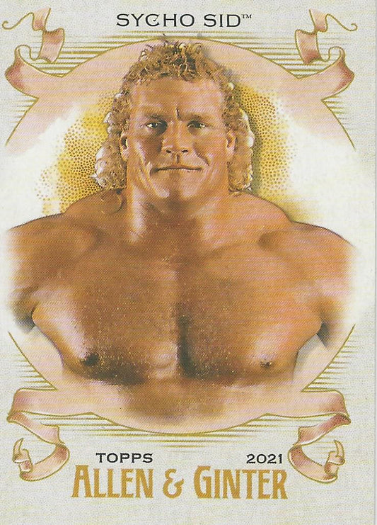WWE Topps Heritage 2021 Sycho Sid AG-23 trading card PW Catalog