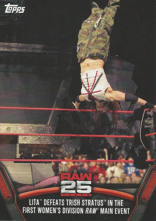 WWE Topps Then Now Forever 2018 Lita Raw-24 trading card PW Catalog