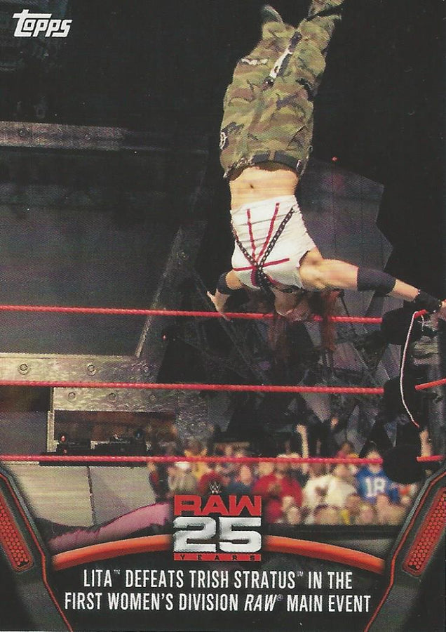 WWE Topps Then Now Forever 2018 Lita Raw-24 trading card PW Catalog