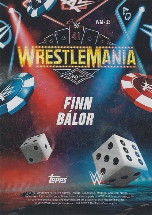 Finn Bálor trading card PW Catalog