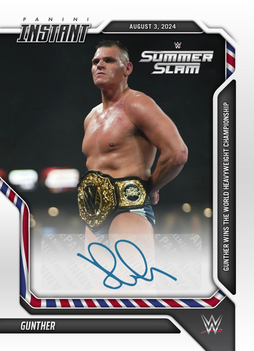 Gunther – Gunther Wins the World Heavyweight Championship trading card PW Catalog