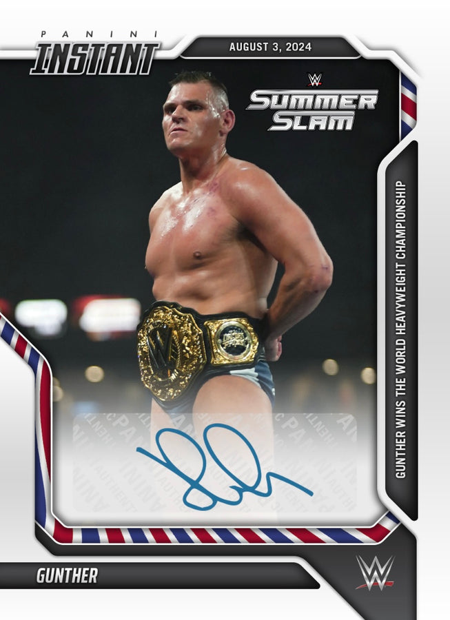 Gunther – Gunther Wins the World Heavyweight Championship trading card PW Catalog