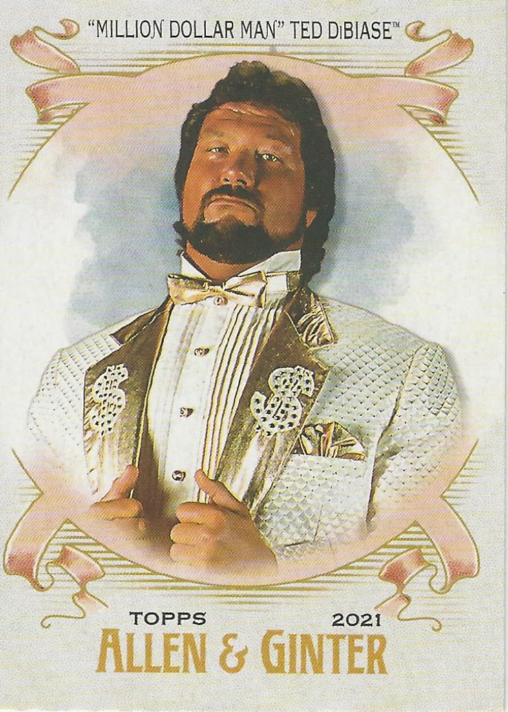WWE Topps Heritage 2021 Million Dollar Man Ted Dibiase AG-15 trading card PW Catalog