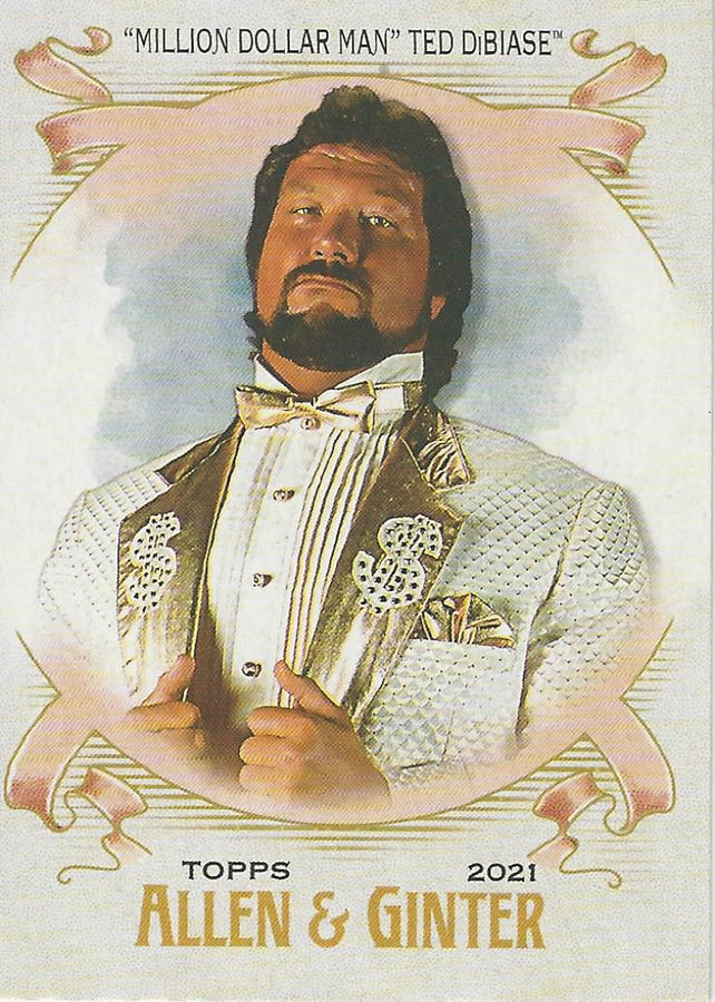 WWE Topps Heritage 2021 Million Dollar Man Ted Dibiase AG-15 trading card PW Catalog