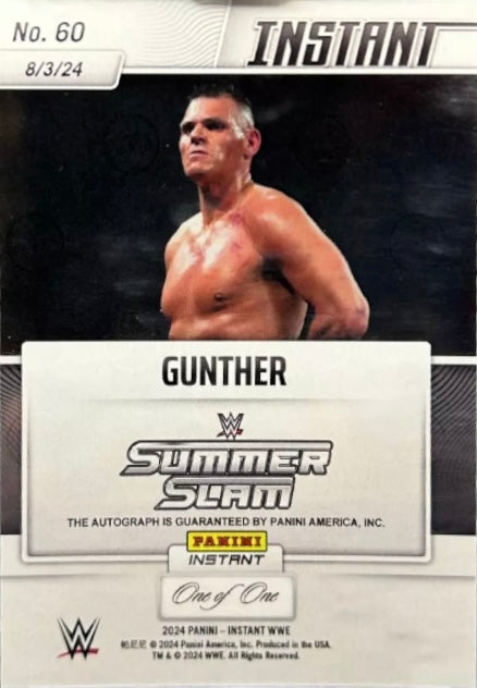Gunther – Gunther Wins the World Heavyweight Championship trading card PW Catalog