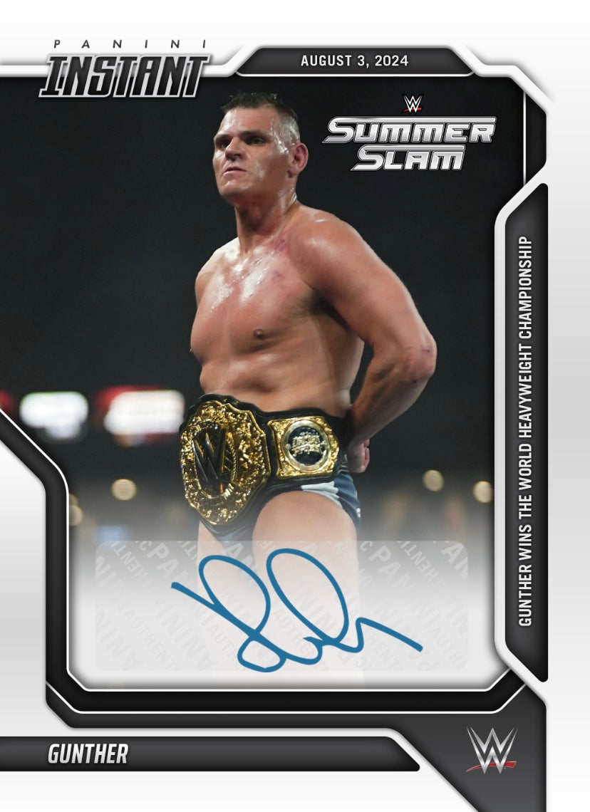 Gunther – Gunther Wins the World Heavyweight Championship trading card PW Catalog