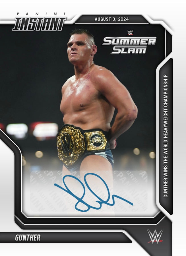 Gunther – Gunther Wins the World Heavyweight Championship trading card PW Catalog