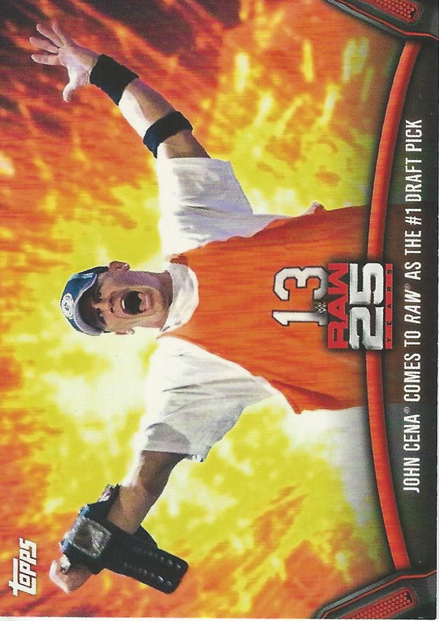 WWE Topps Then Now Forever 2018 John Cena Raw-26 trading card PW Catalog