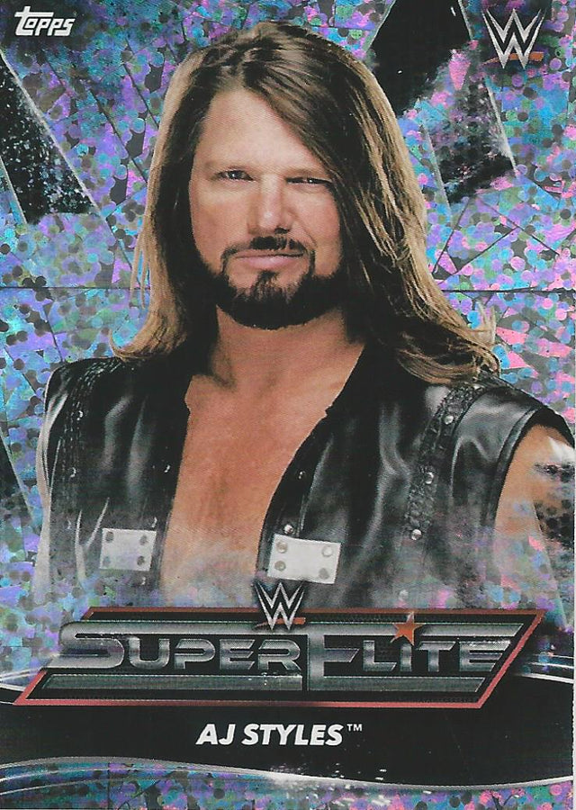 Topps WWE Superstars 2021 AJ Styles SE1 trading card PW Catalog