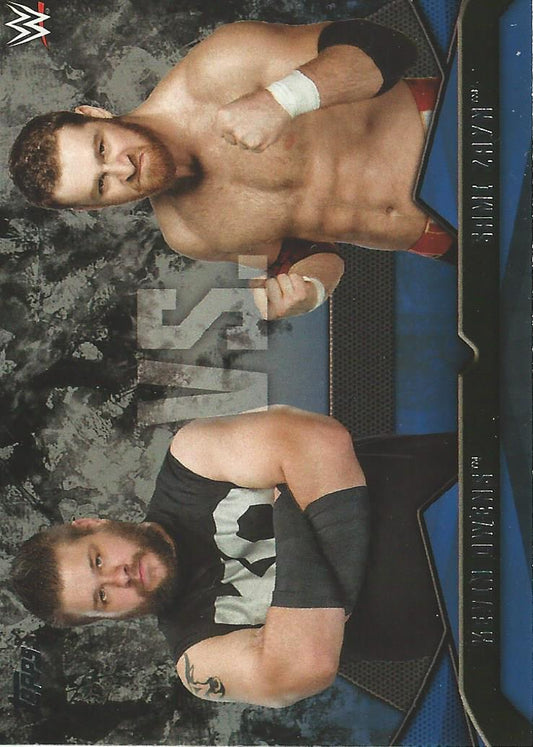 WWE Topps Then Now Forever 2016 Kevin Owens vs Sami Zayn #7
