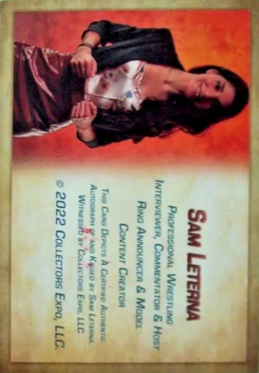 SAM Leterna trading card PW Catalog