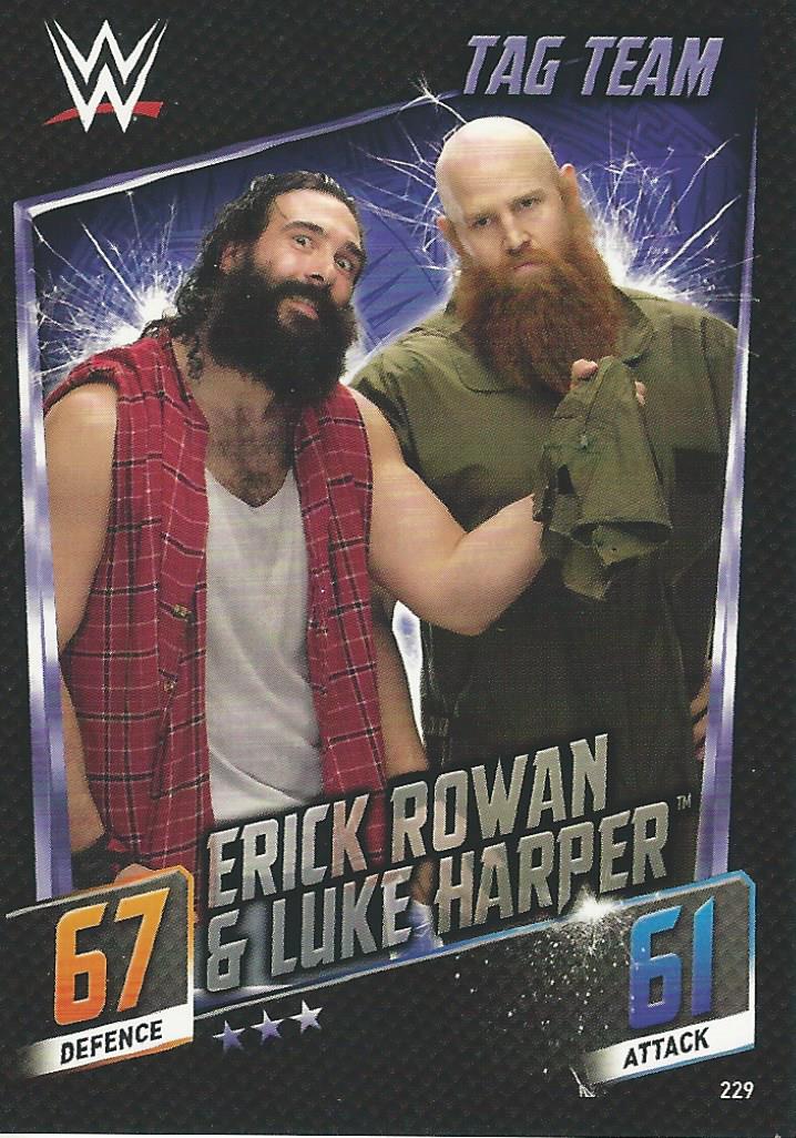 WWE Topps Slam Attax 2015 Then Now Forever Rowan & Harper #229
