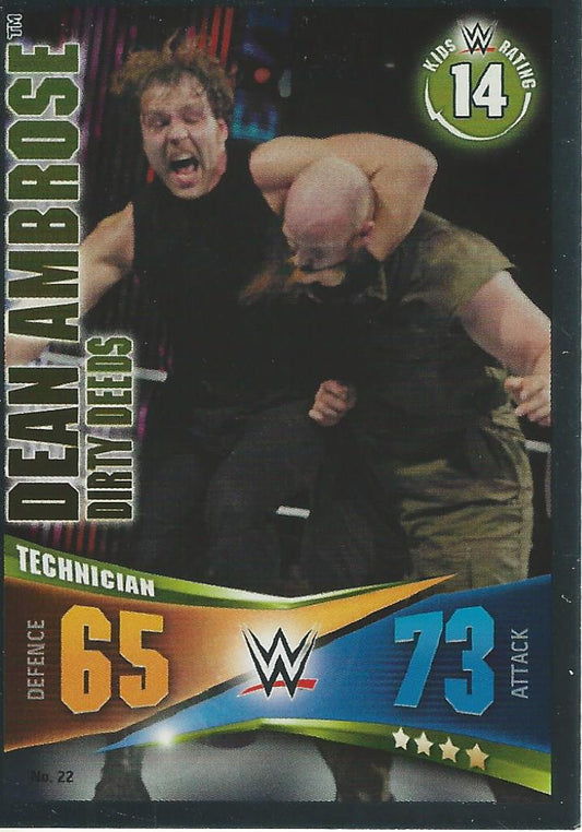 WWE Topps Slam Attax Rivals 2014 Dean Ambrose #22