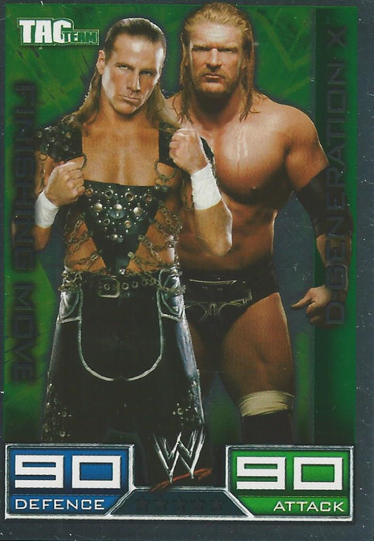 WWE Topps Slam Attax 2008 Triple H and Shawn Michaels DX #22