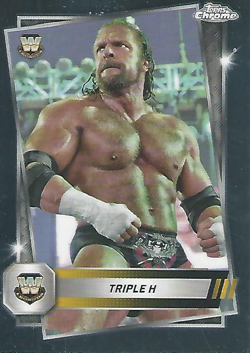 WWE Topps Chrome 2025 Trading Cards Triple H No.22 PW Catalog