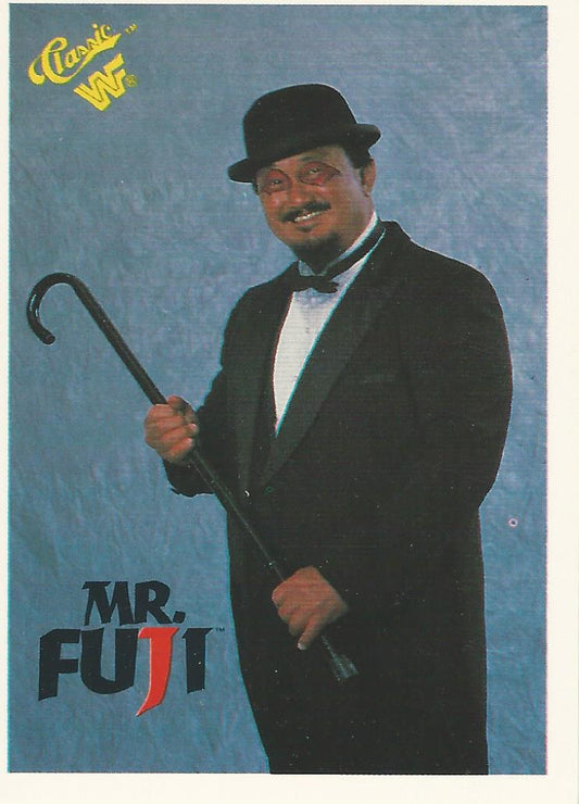 WWF Classic Trading Cards 1990 Mr Fuji No.22 trading card PW Catalog