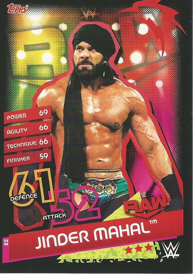 WWE Topps Slam Attax Reloaded 2020 Jinder Mahal #22